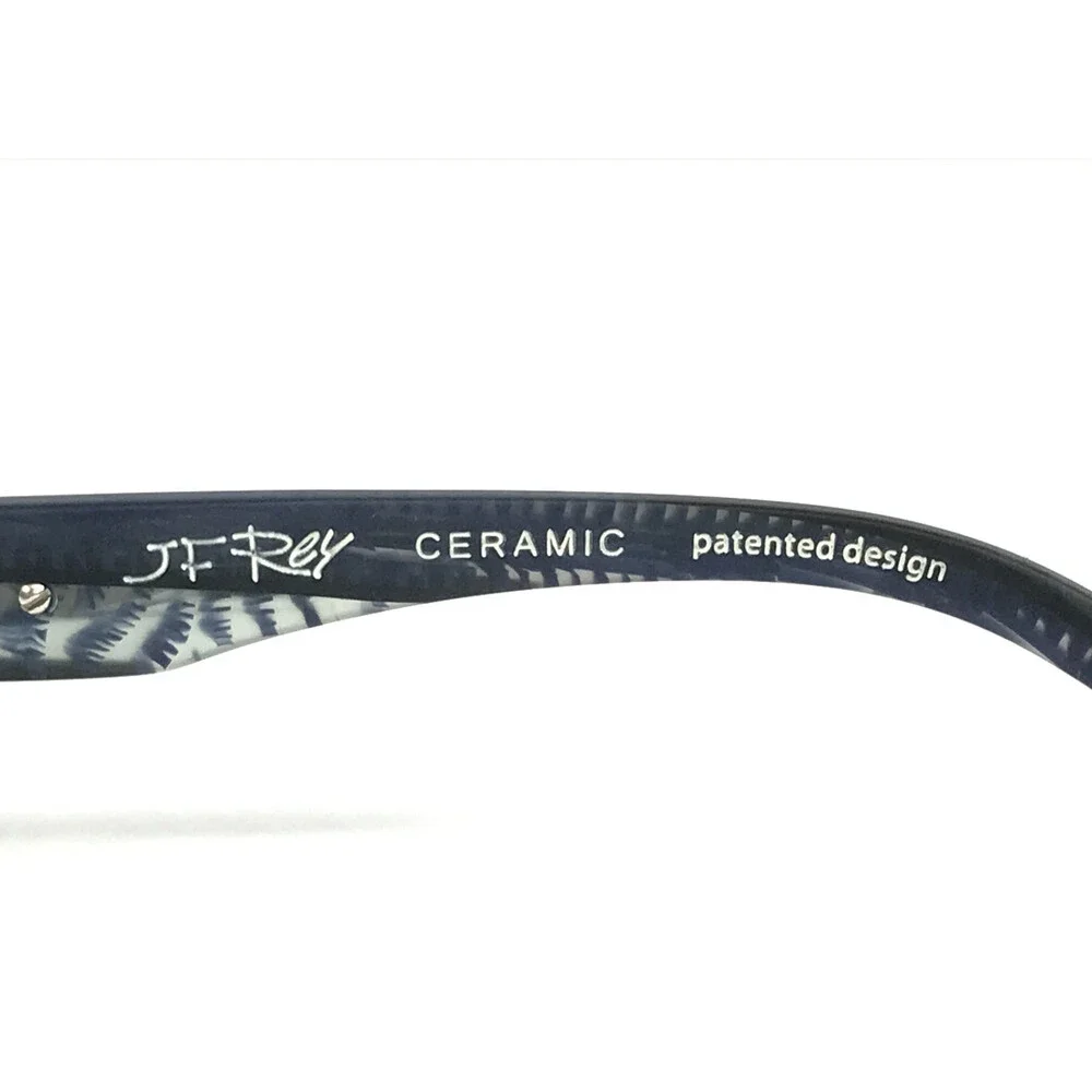 J.F. Rey Eyeglasses Frames JF2582 2222 Ceramic Titanium Matte Blue 55-16-141